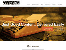 Tablet Screenshot of justwords.in